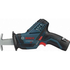 Bosch - 12V, 0 to 3,000 SPM, Cordless Reciprocating Saw - 0.5699" Stoke Length, Lithium-Ion Batteries Included - Caliber Tooling