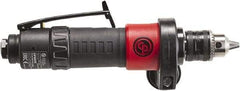 Chicago Pneumatic - 3/8" Keyed Chuck - Inline Handle, 2,100 RPM, 0.4 hp, 90 psi - Caliber Tooling