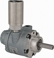 Gast - 1/2 hp Reversible Hub Air Actuated Motor - 6,000 Max RPM, 1.14" Shaft Length, 4.66" OAL, 3/8" Shaft Diam - Caliber Tooling