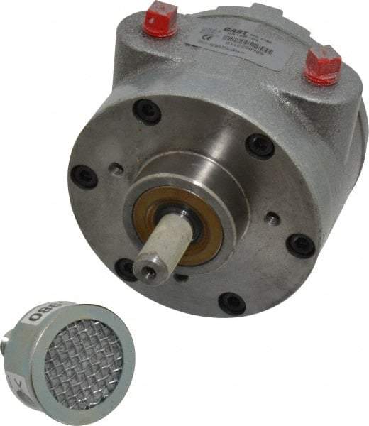 Gast - 1-1/2 hp Reversible Face Air Actuated Motor - 3,000 Max RPM, 1.12" Shaft Length, 5.81" OAL, 1/2" Shaft Diam - Caliber Tooling