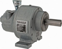 Gast - 1-1/4 hp Reversible Face/Foot Air Actuated Motor - 15:1 Gear Ratio, 200 Max RPM, 11.56" OAL, 1" Shaft Diam - Caliber Tooling