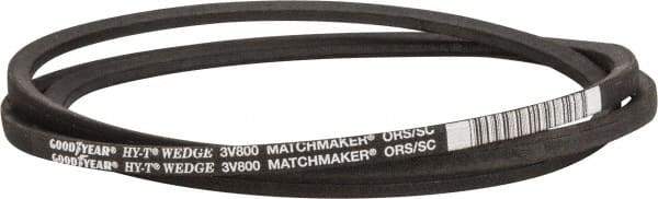 Continental ContiTech - Section 3V, 80" Outside Length, V-Belt - Fiber Reinforced Wingprene Rubber, HY-T Wedge MatchmakerEnvelope, No. 3V800 - Caliber Tooling