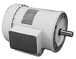 Leeson - 3/4 Max hp, 1,725 Max RPM, Electric AC DC Motor - 208-230/460 V Input, Three Phase, D56C Frame - Caliber Tooling