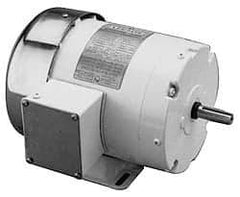 Leeson - 1/4 Max hp, 1,725 Max RPM, Electric AC DC Motor - 208-230/460 V Input, Three Phase, B56C Frame - Caliber Tooling