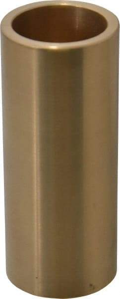 Made in USA - 1" Inside x 1-1/4" Outside Diam, Cast Bronze Sleeve Bearing - 3" OAL - Caliber Tooling