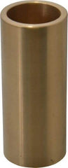 Made in USA - 1" Inside x 1-1/4" Outside Diam, Cast Bronze Sleeve Bearing - 3" OAL - Caliber Tooling