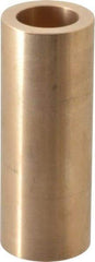 Made in USA - 1" Inside x 1-1/2" Outside Diam, Cast Bronze Sleeve Bearing - 4" OAL - Caliber Tooling