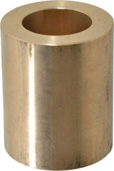 Made in USA - 1" Inside x 1-5/8" Outside Diam, Cast Bronze Sleeve Bearing - 2" OAL - Caliber Tooling