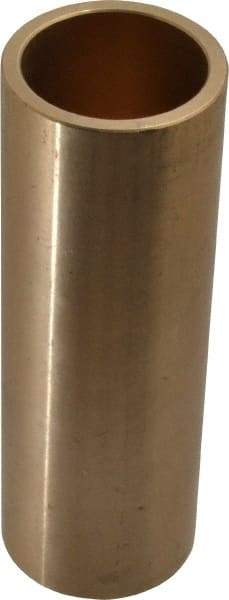 Made in USA - 1-1/8" Inside x 1-3/8" Outside Diam, Cast Bronze Sleeve Bearing - 4" OAL - Caliber Tooling