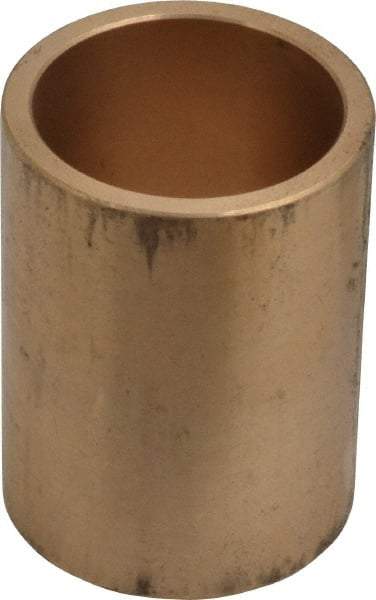 Made in USA - 1-1/4" Inside x 1-1/2" Outside Diam, Cast Bronze Sleeve Bearing - 2" OAL - Caliber Tooling