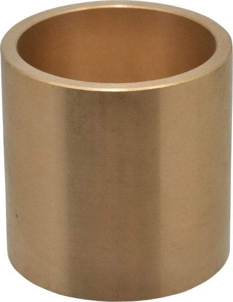 Made in USA - 1-1/2" Inside x 1-3/4" Outside Diam, Cast Bronze Sleeve Bearing - 1-3/4" OAL - Caliber Tooling