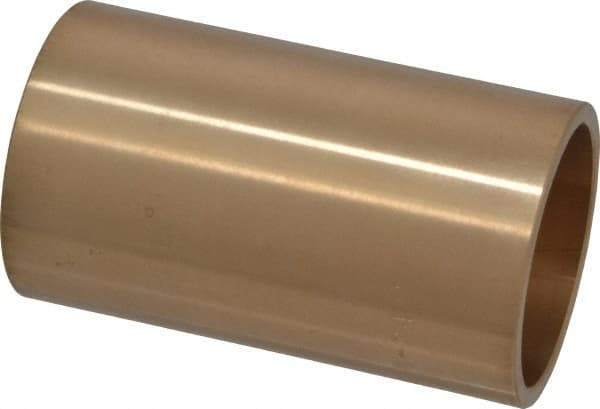 Made in USA - 1-1/2" Inside x 1-3/4" Outside Diam, Cast Bronze Sleeve Bearing - 3" OAL - Caliber Tooling