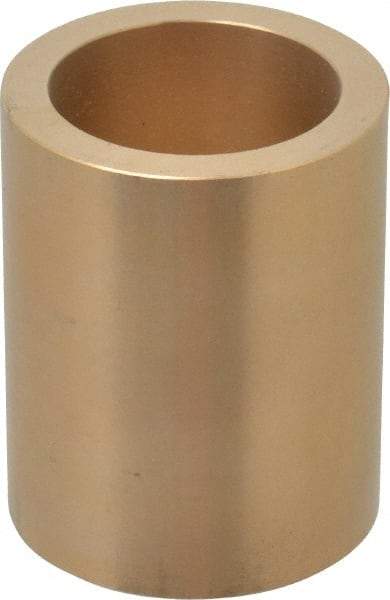 Made in USA - 1-1/2" Inside x 2" Outside Diam, Cast Bronze Sleeve Bearing - 2-1/2" OAL - Caliber Tooling