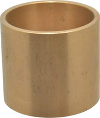 Made in USA - 2" Inside x 2-1/4" Outside Diam, Cast Bronze Sleeve Bearing - 2" OAL - Caliber Tooling