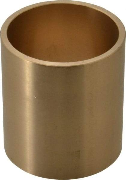 Made in USA - 2" Inside x 2-1/4" Outside Diam, Cast Bronze Sleeve Bearing - 2-1/2" OAL - Caliber Tooling