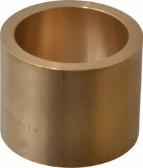 Made in USA - 2" Inside x 2-1/2" Outside Diam, Cast Bronze Sleeve Bearing - 2" OAL - Caliber Tooling