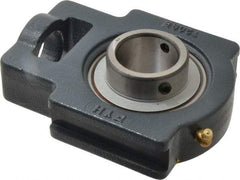 Value Collection - 3-9/32" Wide, Cast Iron Ball Bearing Take Up Unit - 1-5/16" Outside Diam - Caliber Tooling