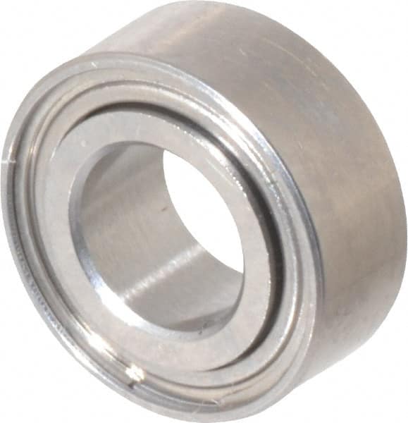 Value Collection - 5/32" Bore Diam, 5/16" OD, Double Shield Miniature Radial Ball Bearing - 1/8" Wide, 1 Row, Round Bore, 29 Lb Static Capacity, 81 Lb Dynamic Capacity - Caliber Tooling