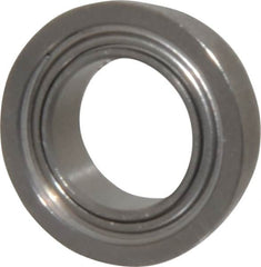 Value Collection - 5/16" Bore Diam, 1/2" OD, Double Shield Miniature Radial Ball Bearing - 5/32" Wide, With Flange, 1 Row, Round Bore, 52 Lb Static Capacity, 122 Lb Dynamic Capacity - Caliber Tooling