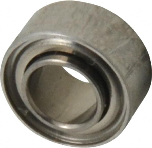 Value Collection - 5/32" Bore Diam, 5/16" OD, Double Shield Miniature Radial Ball Bearing - 1/8" Wide, 1 Row, Round Bore, 29 Lb Static Capacity, 81 Lb Dynamic Capacity - Caliber Tooling