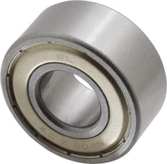 Tritan - 17mm Bore Diam, 40mm OD, Double Shield Angular Contact Radial Ball Bearing - 17.5mm Wide, 2 Rows, Round Bore, 2,000 Lb Static Capacity, 3,300 Lb Dynamic Capacity - Caliber Tooling