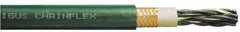 Igus - 14 AWG, 7 Strand, Green Machine Tool Wire - PVC, Flame, Oil and UV Resistant, 1 Ft. Long - Caliber Tooling