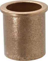 Boston Gear - 1-1/4" Inside x 1-1/2" Outside Diam, Oil Impregnated Bronze SAE-841 Flanged Sleeve Bearing - 1-3/4" Flange Outside Diam, 1/8" Flange Thickness, 1-3/4" OAL - Caliber Tooling