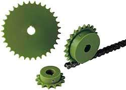 Poly Hi Solidur - 20 Teeth, 1/4" Chain Pitch, Chain Size 25, Roller Chain Sprockets - Caliber Tooling