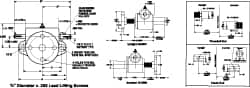 Duff-Norton - 1 Ton Capacity, 6" Lift Height, Upright Mechanical Screw Actuator - Clevis End - Caliber Tooling