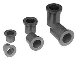 Poly Hi Solidur - 1-3/4" Inside x 2" Outside Diam, Nylon Sleeve Bearing - 2-1/4" Outside Diam, 1/8" Flange Thickness, 1-1/2" OAL - Caliber Tooling