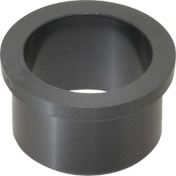 Poly Hi Solidur - 1-1/4" Inside x 1-1/2" Outside Diam, Nylon Sleeve Bearing - 1-3/4" Outside Diam, 0.2" Flange Thickness, 1" OAL - Caliber Tooling