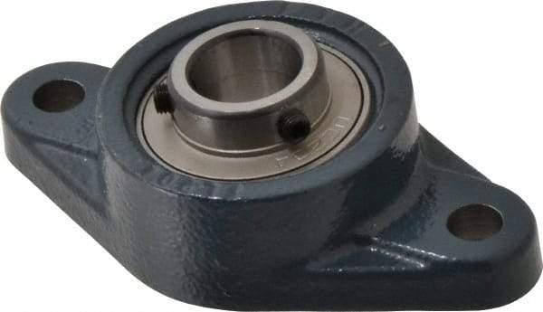 Value Collection - 113mm OAL2-Bolt Flange Bearing - 2830 Lb Dyn Cap, Cast Iron - Caliber Tooling