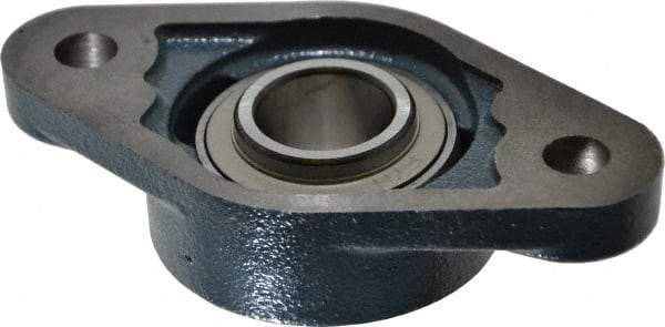 Value Collection - 130mm OAL2-Bolt Flange Bearing - 3100 Lb Dyn Cap, Cast Iron - Caliber Tooling