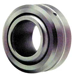 Made in USA - 7/16" Bore Diam, 13,200 Lb Dynamic Capacity, 7/16" Wide, Ball-Joint Spherical Plain Bearing - 29/32" OD - Caliber Tooling