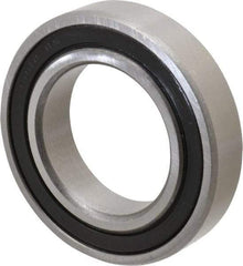 Tritan - 40mm Bore Diam, 68mm OD, Double Seal Deep Groove Radial Ball Bearing - 15mm Wide, 1 Row, Round Bore, 2,590 Lb Static Capacity, 3,750 Lb Dynamic Capacity - Caliber Tooling