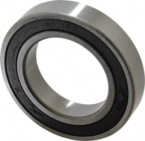 Tritan - 55mm Bore Diam, 90mm OD, Double Seal Deep Groove Radial Ball Bearing - 18mm Wide, 1 Row, Round Bore, 4,850 Lb Static Capacity, 6,350 Lb Dynamic Capacity - Caliber Tooling