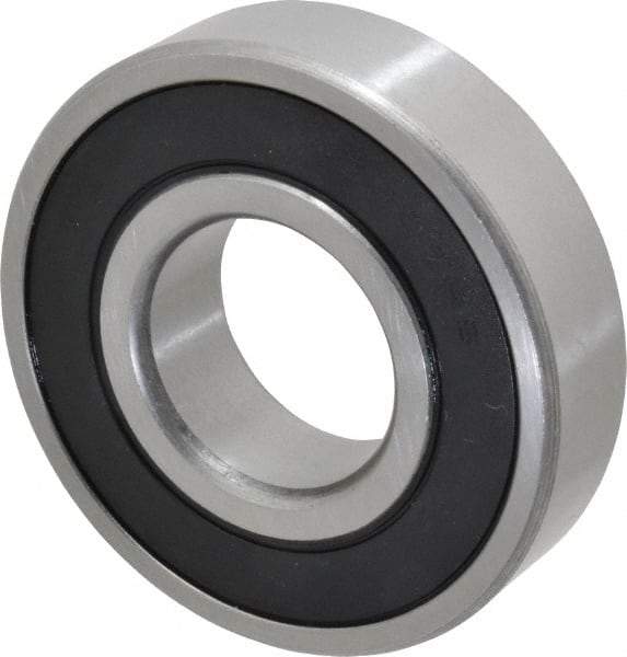 Tritan - 35mm Bore Diam, 80mm OD, Double Seal Deep Groove Radial Ball Bearing - 21mm Wide, 1 Row, Round Bore, 4,300 Lb Static Capacity, 7,500 Lb Dynamic Capacity - Caliber Tooling