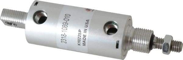 ARO/Ingersoll-Rand - 1" Stroke x 1-1/8" Bore Double Acting Air Cylinder - 1/8 Port, 3/8-16 Rod Thread - Caliber Tooling