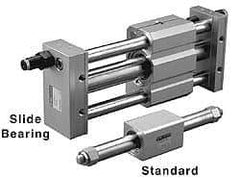 SMC PNEUMATICS - 2" Stroke x 3/8" Bore Double Acting Air Cylinder - 10-32 Port - Caliber Tooling