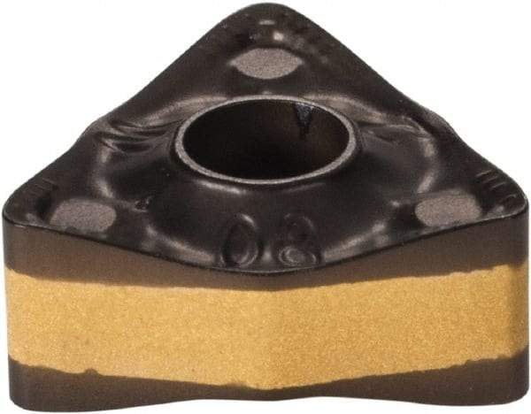 Iscar - WNMX342 M3PW Grade IC8150 Carbide Turning Insert - TiCN/Al2O3/TiCN/TiN Finish, 80° Trigon, 3/8" Inscr Circle, 0.1736 Thick, 1/32" Corner Radius - Caliber Tooling