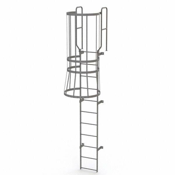 TRI-ARC - Rolling & Wall Mounted Ladders & Platforms Type: Fixed Ladder Style: Safety Cage - Caliber Tooling