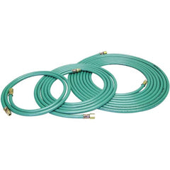 Dynabrade - 8mm ID x 12.7" OD 12' Long Multipurpose Air Hose - Male/Male Ends, 90 Working psi, Green - Caliber Tooling