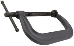 Hargrave - Regular-Duty 12" Max Opening, 5-3/4" Throat Depth, Forged Steel Standard C-Clamp - 9,500 Lb Capacity, 0" Min Opening, Extra Deep Throat - Caliber Tooling