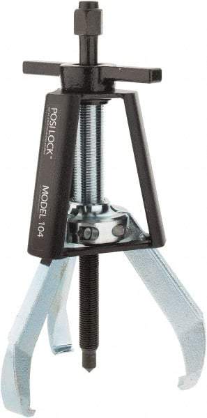 Posi Lock Puller - 5" Spread, 5 Ton Capacity, Puller - 4" Reach, 10" Long, For Bearings, Gears & Pulleys - Caliber Tooling