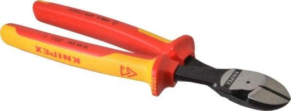 Knipex - 10" OAL, 3/16" Capacity, Diagonal Cutter - 15/16" Jaw Length x 1-1/16" Jaw Width - Caliber Tooling