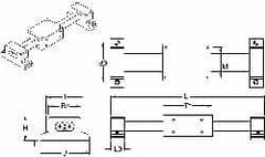 Thomson Industries - Manually Driven Linear Motion System - 24" Long x 1.63" Wide - Caliber Tooling