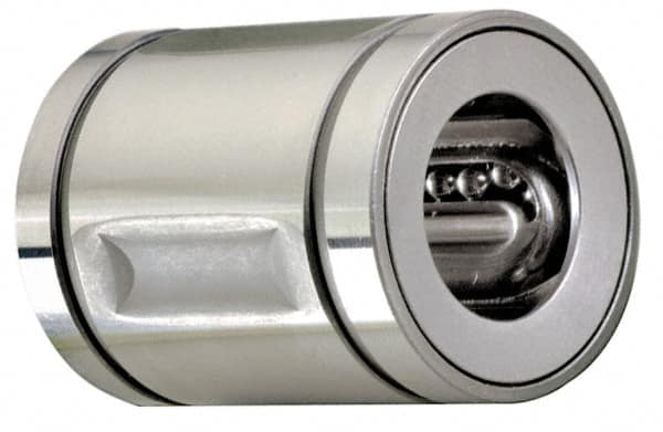 Thomson Industries - 2-1/2" Inside Diam, 1,800 Lbs. Dynamic Capacity, Open Linear Bearing - Caliber Tooling