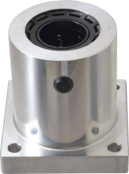 Thomson Industries - 2.13" Inside Diam, 1050/2100 Lbs. Dynamic Capacity, Single Flanged Pillow Block Linear Bearing - 2-3/4" Overall Width - Caliber Tooling