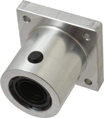 Thomson Industries - 1-3/4" Inside Diam, 600/1200 Lbs. Dynamic Capacity, Single Flanged Pillow Block Linear Bearing - 2.38" Overall Width - Caliber Tooling