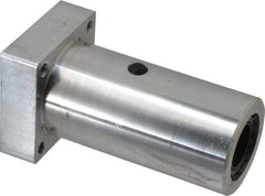 Thomson Industries - 1" Inside Diam, 1900/3800 Lbs. Dynamic Capacity, Twin Flanged Pillow Block Linear Bearing - 2-3/4" Overall Width - Caliber Tooling